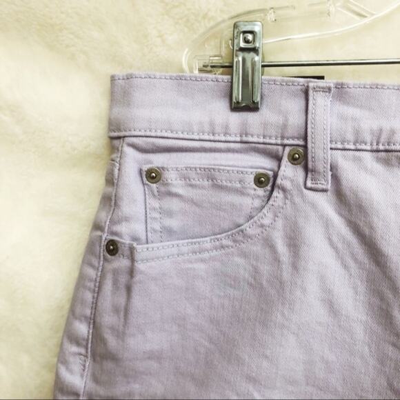 GAP Light Lavender High Rise 3" Denim Shorts - Picture 6 of 8